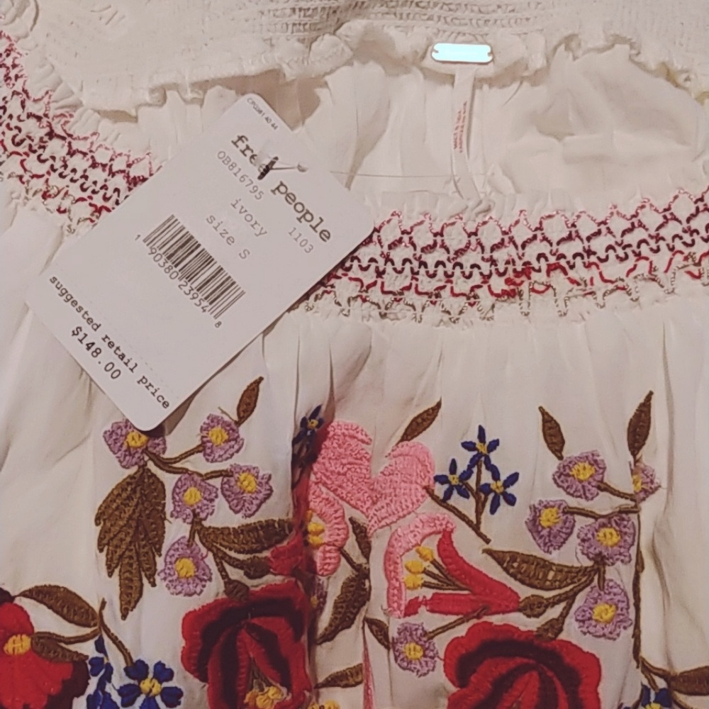 Free People | Sunbeams Embroidered Mini Dress - Picture 7 of 7